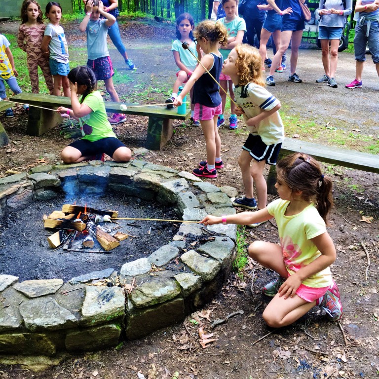 Mazzy Earns her Smores Badge at Girl Scout Camp