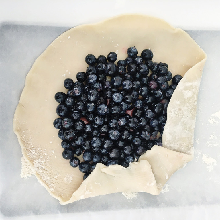 Bake a Blueberry Galette with a 3yo in 39 Steps